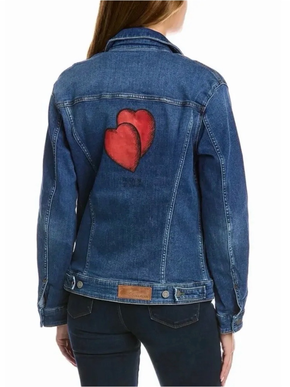 Zadig & Voltaire Two Hearts Kase Denim Jacket - Picture 10 of 12